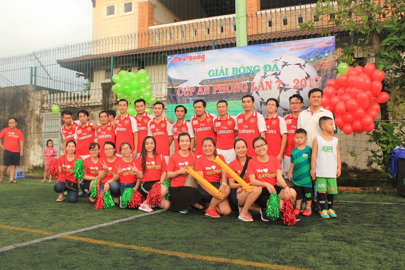An Phong tổ chức giao lưu bóng đá, tạo sự gắn bó trong công ty (Nguồn: An Phong Constrruction)