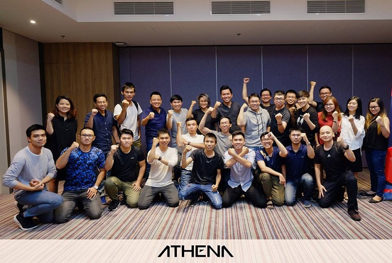 Đội ngũ nhân viên năng động tại Athena Studio
