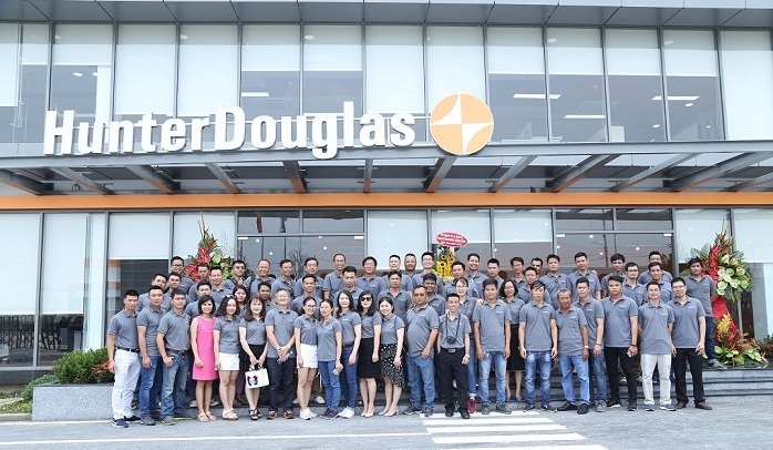 Đội ngũ nhân viên công ty Hunter Douglas Việt Nam