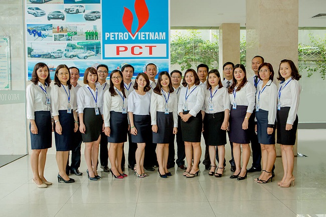 Tập thể nhân viên PCT khối văn phòng (Nguồn: pct.com.vn)