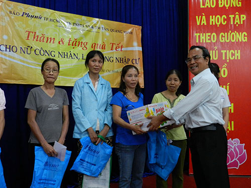 Tân Quang Minh tham gia hoạt động xã hội (Nguồn: Người lao động)