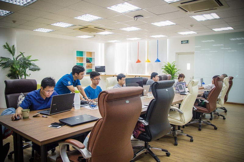 Văn phòng làm việc hiện đại, năng động tại SK-Global