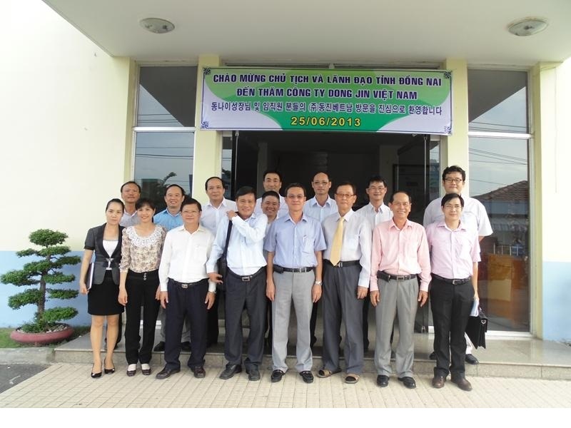 Thành tỉnh Đồng Nai ghé thăm công ty DongJin