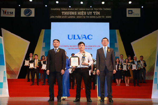 ULVAC nằm trong top 10 thương hiệu uy tín trong lĩnh vực công nghệ cao 2
